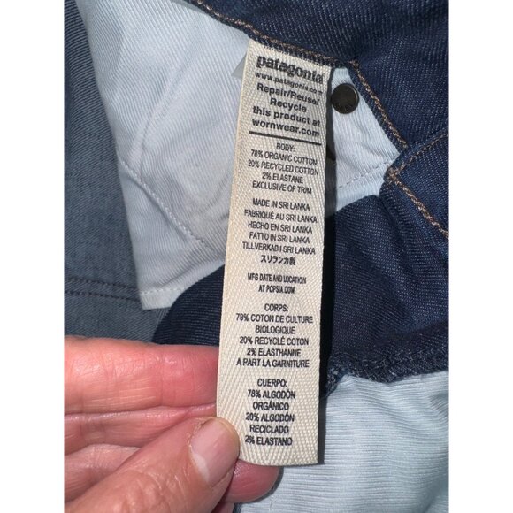 NWT Patagonia Womens Slim Jeans Dark Wash 26 Sustainable Stretch Denim Casual - Picture 8 of 9